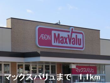 近くのマックスバリュまで1,100m(徒歩14分)