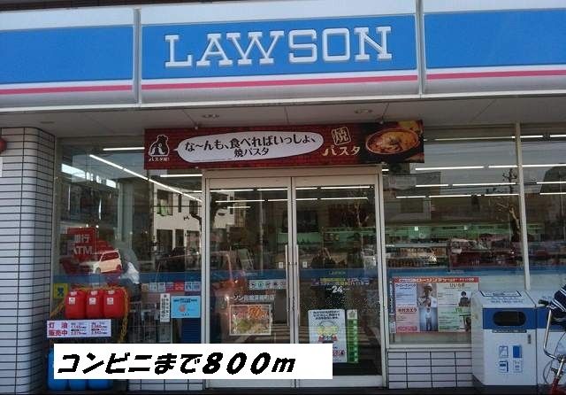 近くのローソンまで800m（徒歩10分）