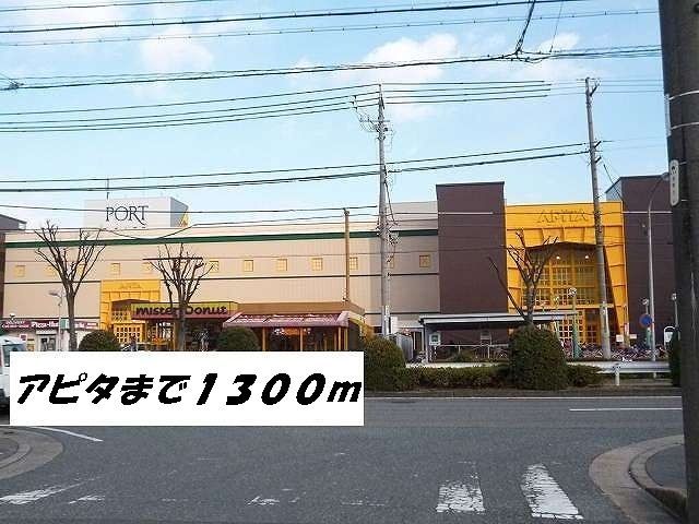 近くのアピタまで1,300m（徒歩17分）