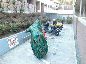 バイク置場が至近