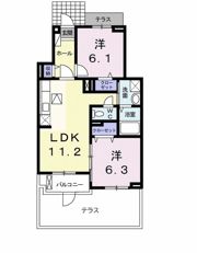 ラ メゾン ゴルディーニⅡの間取り画像
