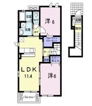 アルカンシェル東台 B棟の間取り画像