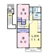 プラージュ Aの間取り画像