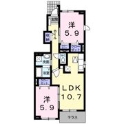 フリックシェノン Ⅲの間取り画像