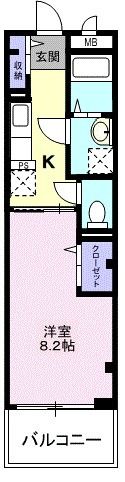 ライジングサン雅の間取り画像