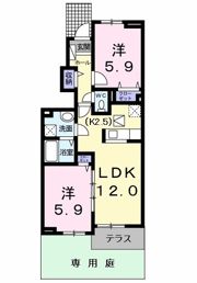 グロリアス ホームⅡの間取り画像