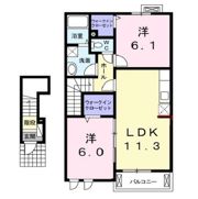 パストラーレAの間取り画像
