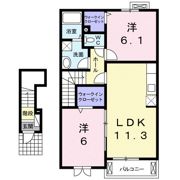 パストラーレAの間取り画像