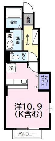 レインボーレジデンスAの間取り画像