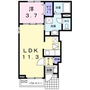 シャルマン大槻の間取り画像
