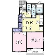 ブリーゼAの間取り画像