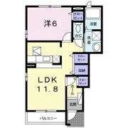 ハーモニー メグ Aの間取り画像