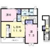 ラフィネⅠの間取り画像