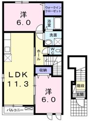 リスフラーズ Aの間取り画像