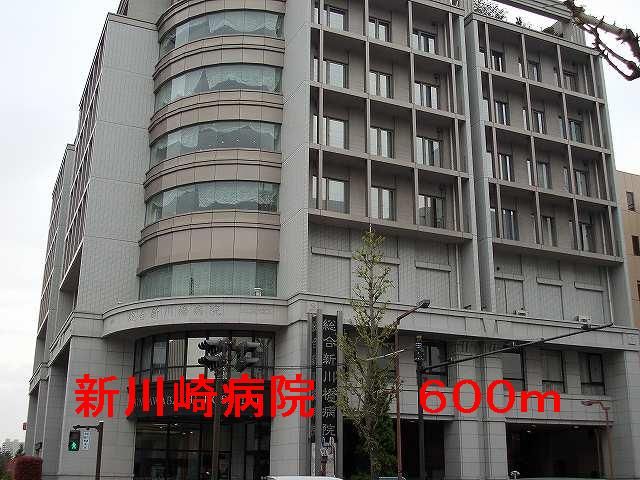 近くの新川橋病院まで600m（徒歩8分）