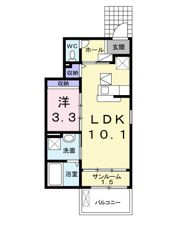 ベル ソレイユの間取り画像