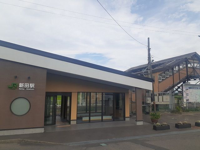 近くのＪＲ新田駅まで75m（徒歩1分）