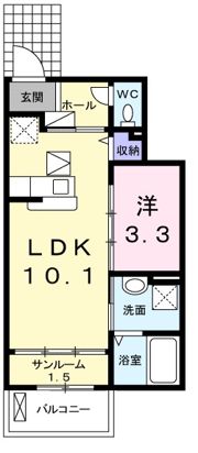 アクア・クレメント壱番館の間取り画像