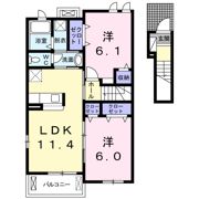 アプローズBの間取り画像