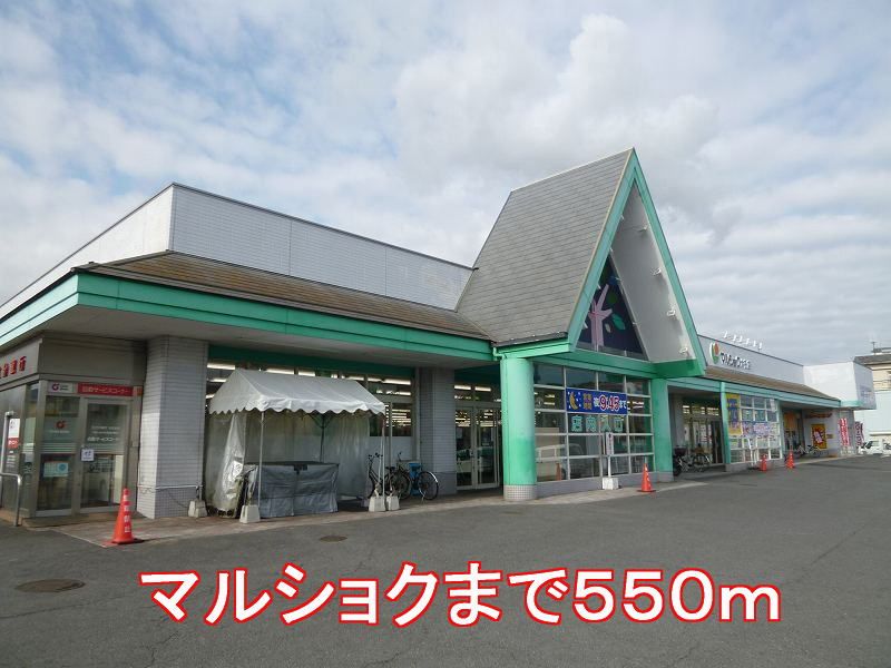 近くのマルショクまで550m（徒歩7分）