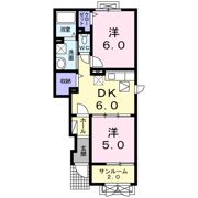 クラシオンβの間取り画像