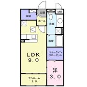 サンフラワー若宮の間取り画像