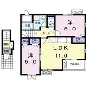 メゾン光Ⅱの間取り画像