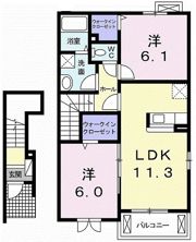 ブランシュールAの間取り画像