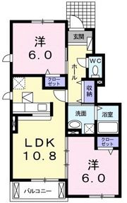 ソレイユ野津田の間取り画像
