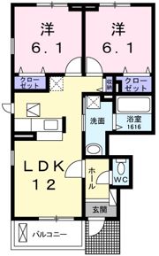 グリームヒル5番館の間取り画像