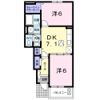 アイリス Aの間取り画像