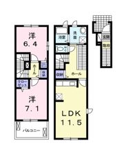 アンジュ・クレールの間取り画像