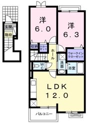 ブルーマーリン Dの間取り画像