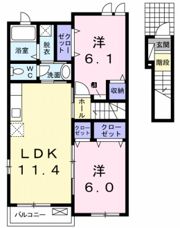 アニメートSの間取り画像