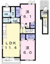 アニメートSの間取り画像