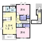 サンシャインビレッジアゼリアBの間取り画像