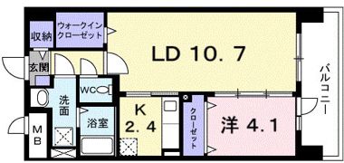 アベニール国立の間取り画像