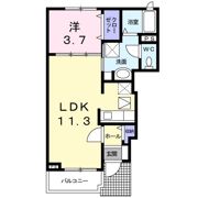 アドーラ木曽川 Ⅶの間取り画像