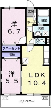 ジャルディーノⅡの間取り画像