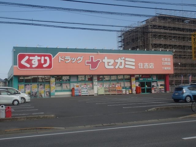 近くのドラッグセガミまで1,100m(徒歩14分)