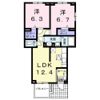 コーポ勢多Ⅵ番館の間取り画像