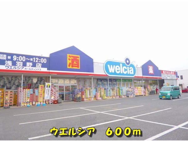 近くのドラッグストアまで600m（徒歩8分）