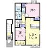 クロッシングⅡAの間取り画像