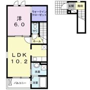 ハピネス メゾン 二日市の間取り画像