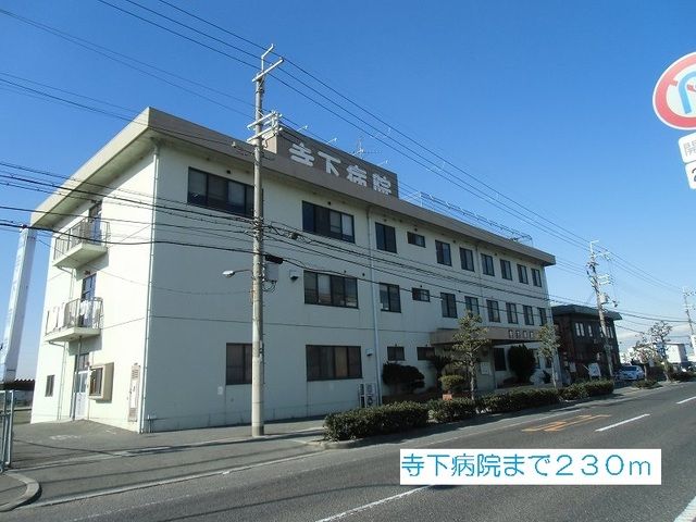 近くの寺下病院まで230m（徒歩3分）