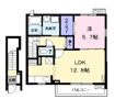 クラージュの間取り画像