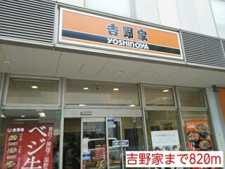 近くの吉野家まで820m(徒歩11分)