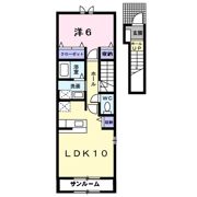 パル ティ－ルFの間取り画像