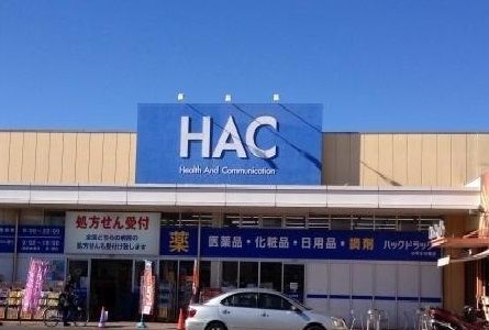 近くのハックドラッグまで800m（徒歩10分）