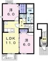 アバンサールⅢの間取り画像